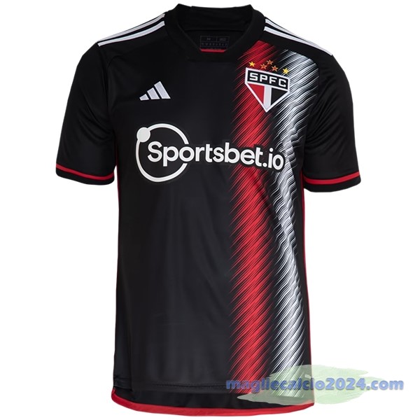 Thailandia Terza Maglia São Paulo 2023 2024 Nero Poco Prezzo