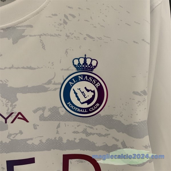 Thailandia Terza Manica lunga Al Nassr 2023 2024 Bianco Poco Prezzo