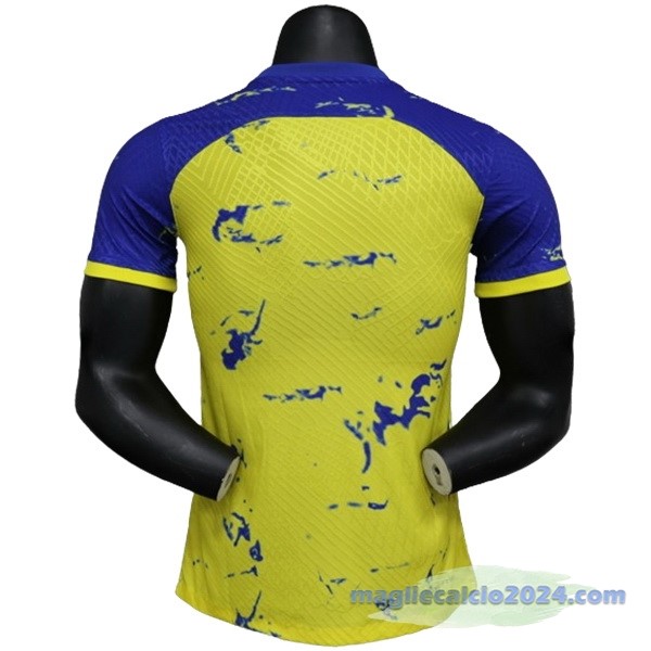 Thailandia speciale Giocatori Maglia Al Nassr 2023 2024 Giallo Blu Poco Prezzo