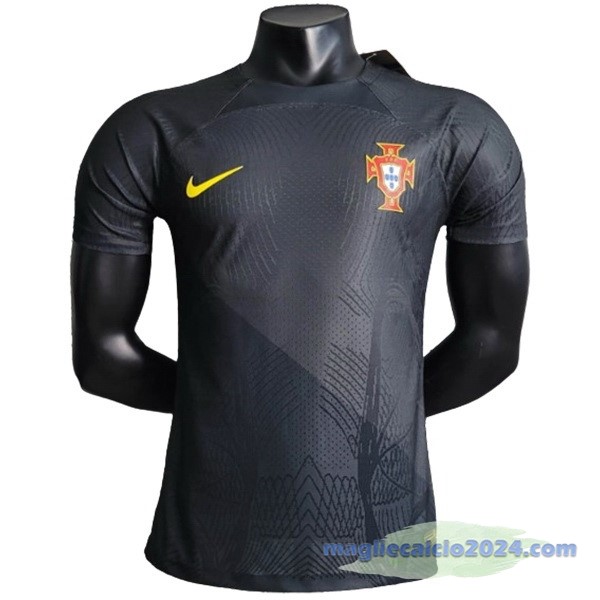 Thailandia speciale Giocatori Maglia Portogallo 2023 Grigio Nero Poco Prezzo