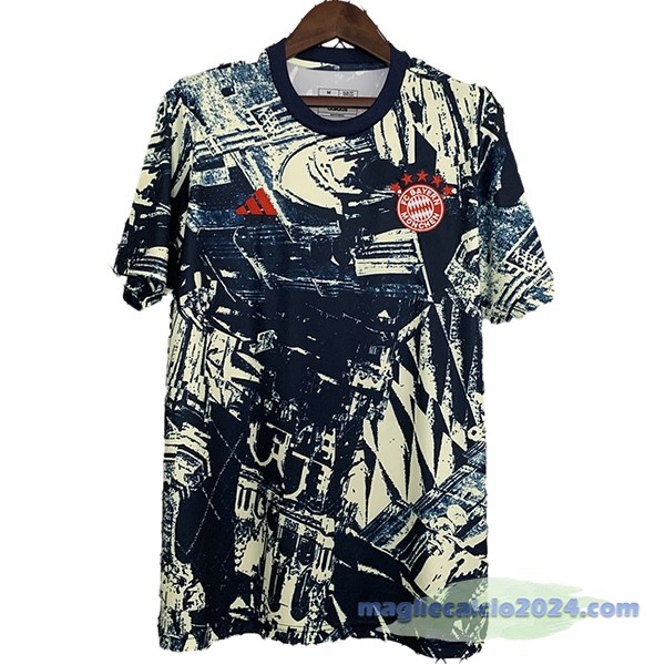 Thailandia speciale Maglia Bayern Múnich 2023 2024 Blu Giallo Poco Prezzo