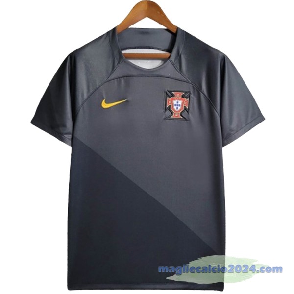 Thailandia speciale Maglia Portogallo 2023 Grigio Nero Poco Prezzo