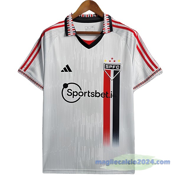 Thailandia speciale Maglia São Paulo 2023 2024 Bianco Poco Prezzo