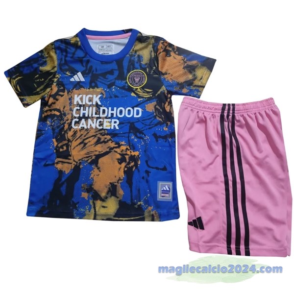 speciale Conjunto De Bambino Inter Miami 2023 2024 Blu Rosa Poco Prezzo