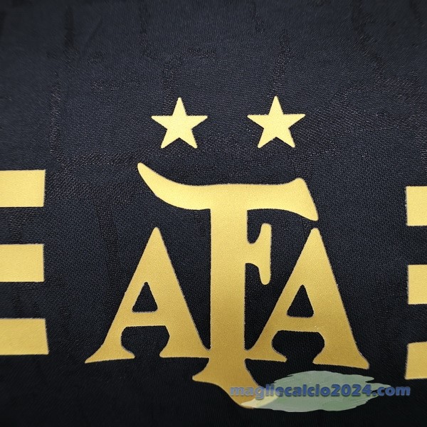 speciale Giocatori Maglia Argentina 2024 Nero Giallo Poco Prezzo