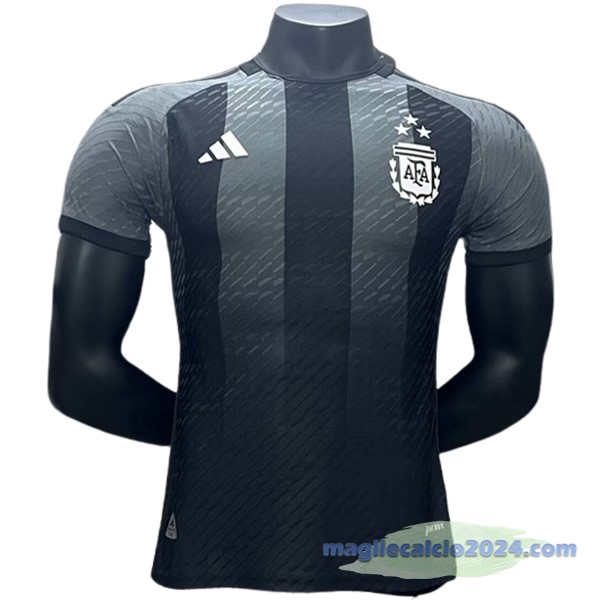 speciale Giocatori Maglia Argentina 2024 Nero Grigio Poco Prezzo
