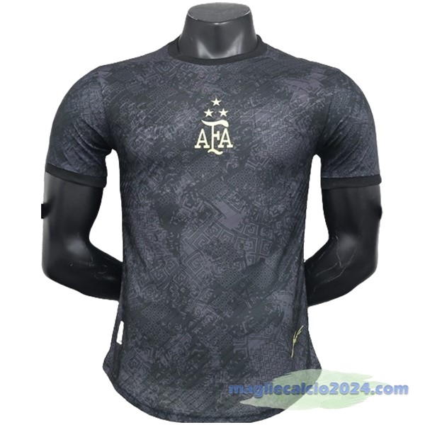 speciale Giocatori Maglia Argentina 2024 Nero Poco Prezzo