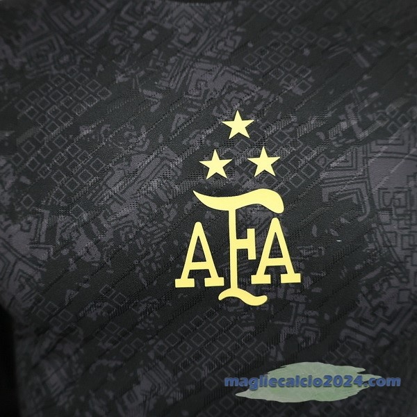 speciale Giocatori Maglia Argentina 2024 Nero Poco Prezzo