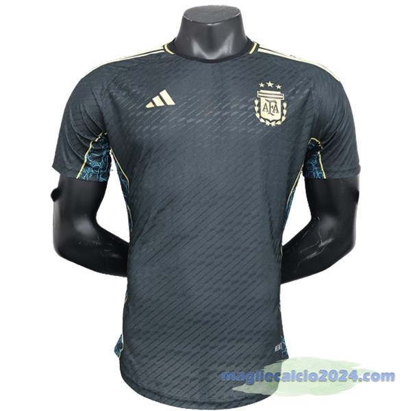 speciale Giocatori Maglia Argentina 2024 Nero Verde Poco Prezzo