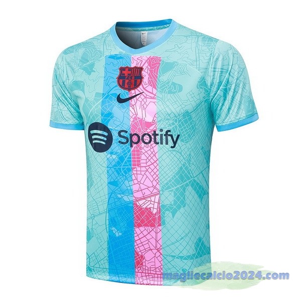 Entrenamiento Barcelona 2023 2024 Verde Rosa Poco Prezzo