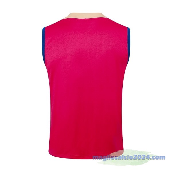 Entrenamiento Senza Maniche Barcelona 2024 2025 Rosa Poco Prezzo