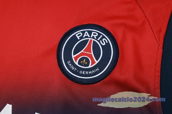 Entrenamiento Senza Maniche Set Completo Paris Saint Germain 2023 2024 Rosso Blu Poco Prezzo