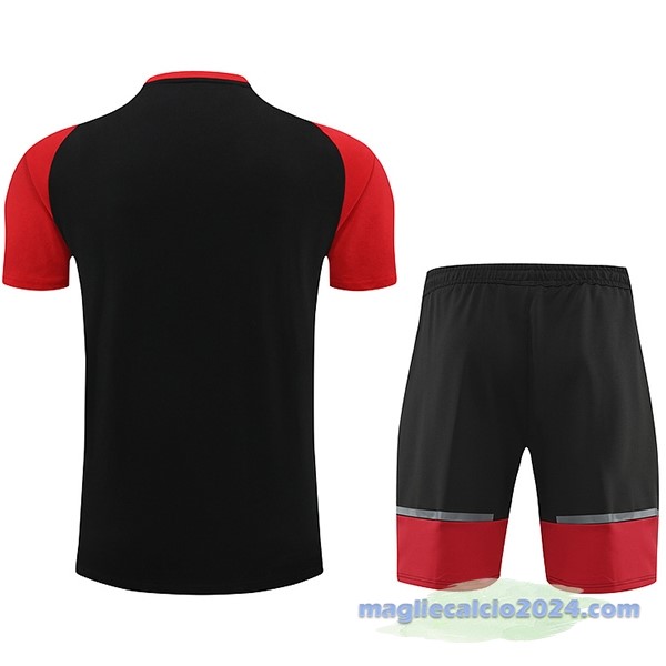Entrenamiento Set Completo AC Milan 2024 2025 Nero Rosso Poco Prezzo