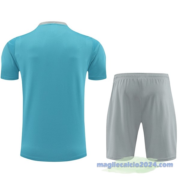 Entrenamiento Set Completo Atlético Madrid 2024 2025 Blu Grigio Poco Prezzo