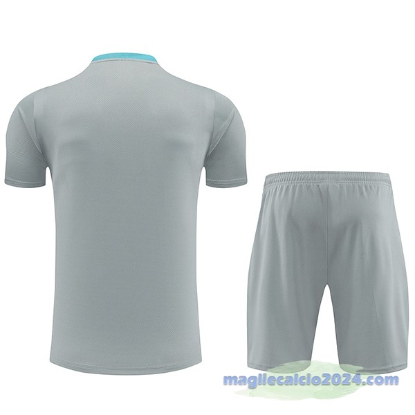 Entrenamiento Set Completo Atlético Madrid 2024 2025l Grigio Blu Poco Prezzo