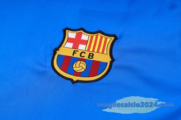 Entrenamiento Set Completo Barcelona 2023 2024 Blu I Verde Poco Prezzo