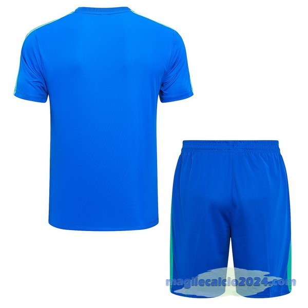 Entrenamiento Set Completo Barcelona 2023 2024 Blu I Verde Poco Prezzo