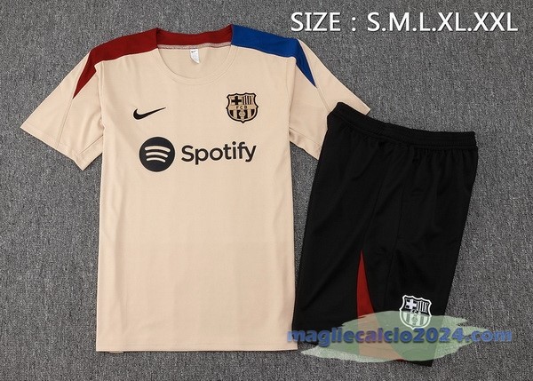 Entrenamiento Set Completo Barcelona 2024 2025 Giallo Rosso Blu Poco Prezzo