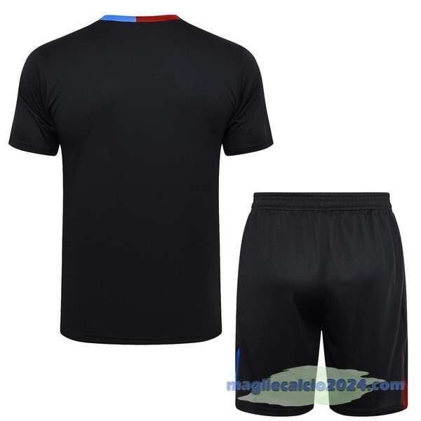 Entrenamiento Set Completo Barcelona 2024 2025 Nero Rosso Blu Poco Prezzo