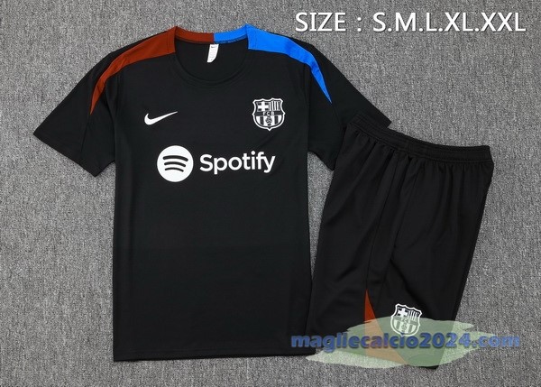 Entrenamiento Set Completo Barcelona 2024 2025 Nero Rosso Blu Poco Prezzo