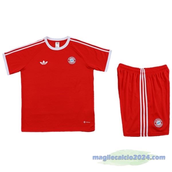 Entrenamiento Set Completo Bayern Múnich 2024 2025 Rosso Bianco Poco Prezzo
