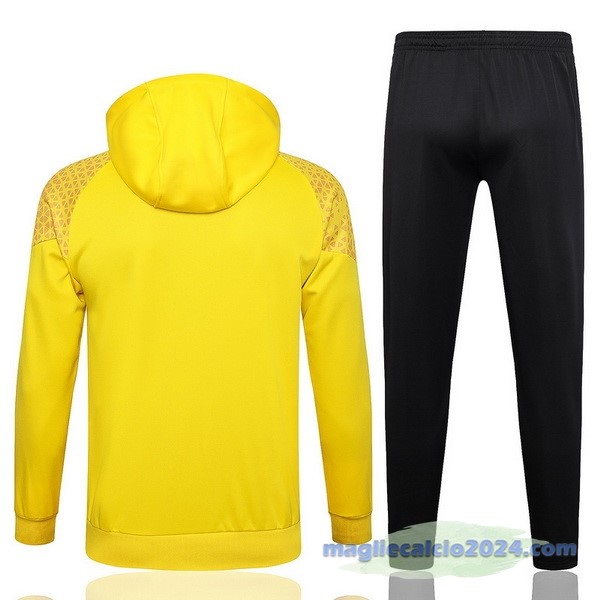 Felpa Cappuccio Borussia Dortmund 2023 2024 Giallo Nero Poco Prezzo