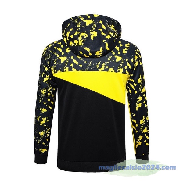 Felpa Cappuccio Borussia Dortmund 2023 2024 Nero Giallo Poco Prezzo