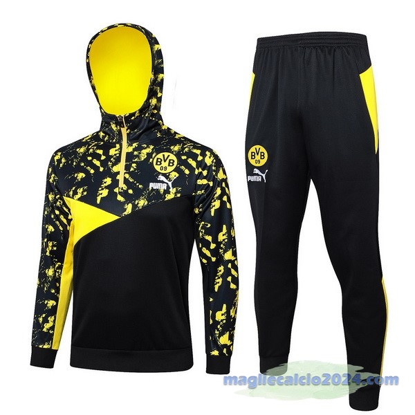 Felpa Cappuccio Borussia Dortmund 2023 2024 Nero I Giallo Poco Prezzo