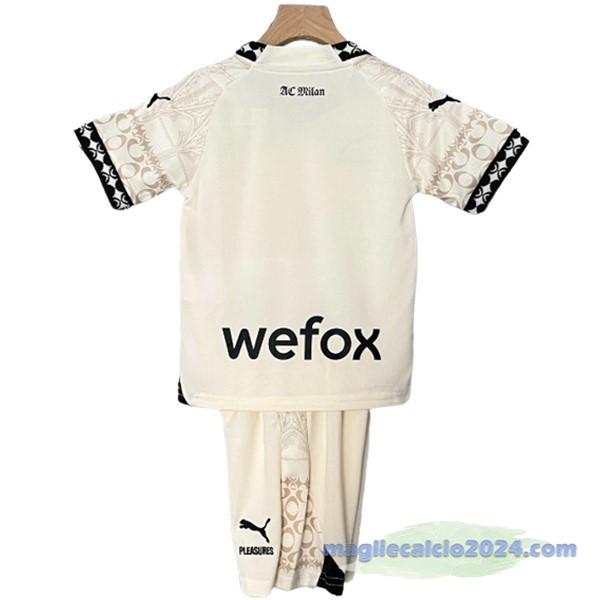 Fourth Conjunto De Bambino AC Milan 2023 2024 Giallo Poco Prezzo