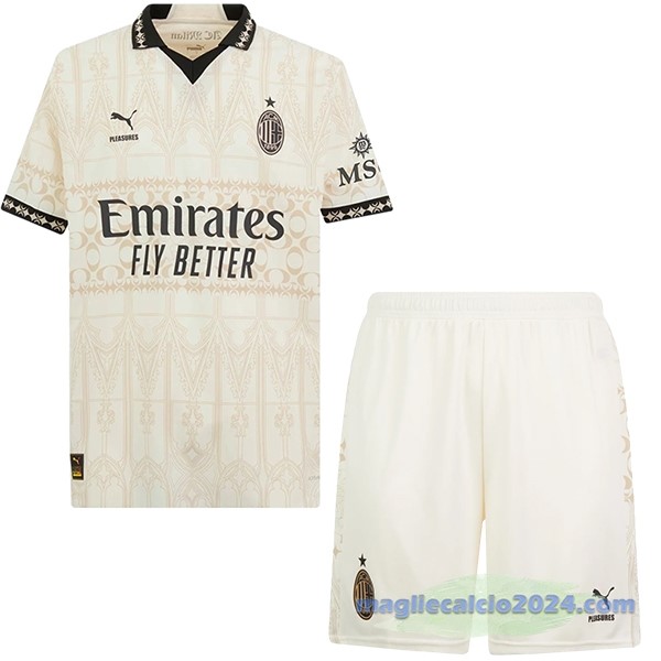 Fourth Conjunto De Uomo AC Milan 2023 2024 Giallo Poco Prezzo