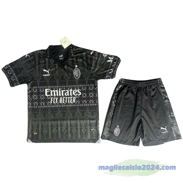 Fourth Conjunto De Uomo AC Milan 2023 2024 Nero Poco Prezzo