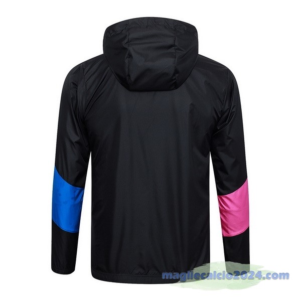 Giacca a vento AC Milan 2023 2024 Nero Rosa Blu Poco Prezzo