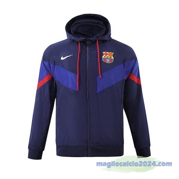 Giacca a vento Barcelona 2023 2024 Blu Navy Poco Prezzo