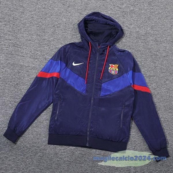 Giacca a vento Barcelona 2023 2024 Blu Navy Poco Prezzo