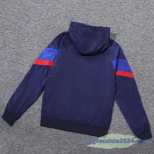 Giacca a vento Barcelona 2023 2024 Blu Navy Poco Prezzo