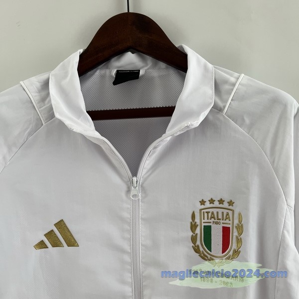 Giacca a vento Italia 2023 Bianco Giallo Poco Prezzo
