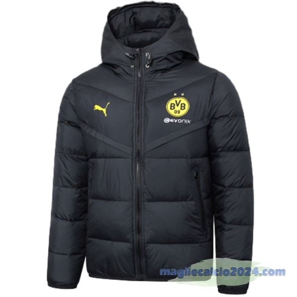 Giacca in Cotone Borussia Dortmund 2023 2024 Nero Poco Prezzo