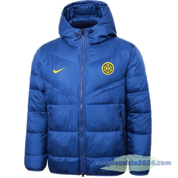 Giacca in Cotone Inter Milán 2023 2024 Blu Poco Prezzo