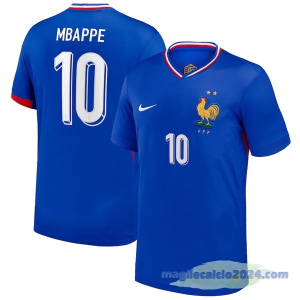 NO.10 Mbappe Thailandia Prima Maglia Francia 2024 Blu Poco Prezzo
