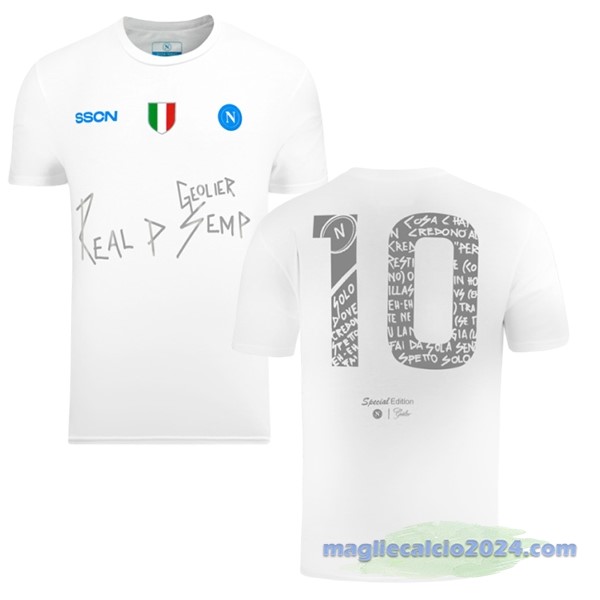 NO.10 Thailandia Speciale Maglia Napoli 2024 Bianco Poco Prezzo
