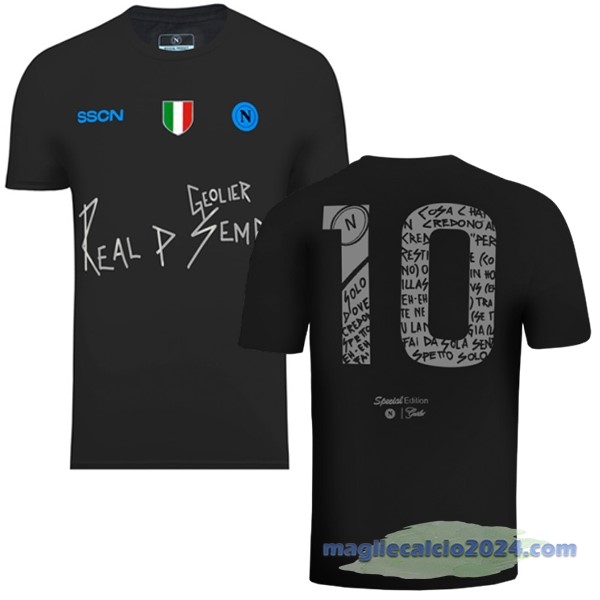 NO.10 Thailandia Speciale Maglia Napoli 2024 Nero Poco Prezzo