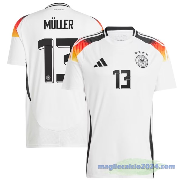 NO.13 Müller Thailandia Prima Maglia Germania 2024 Bianco Poco Prezzo