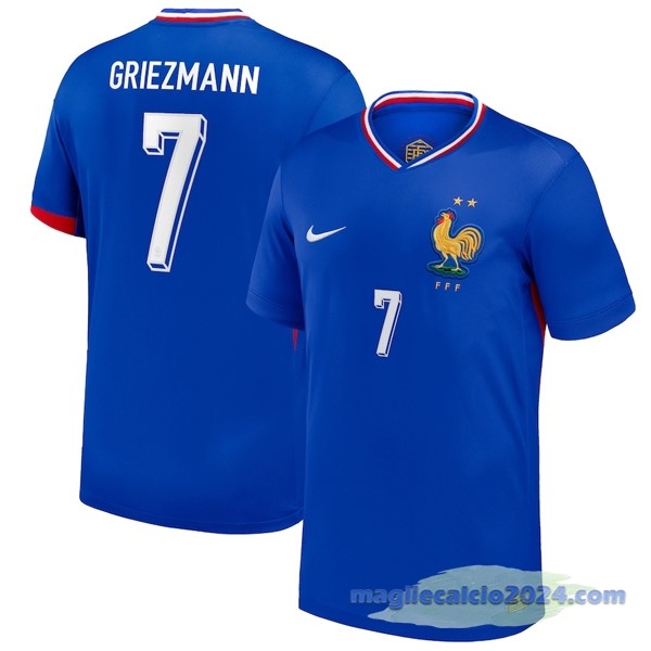 NO.7 Griezmann Thailandia Prima Maglia Francia 2024 Blu Poco Prezzo