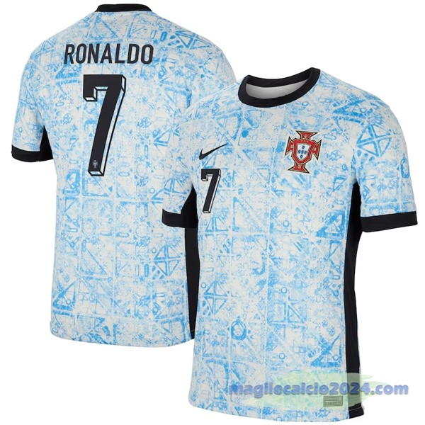 NO.7 Ronaldo Thailandia Seconda Maglia Portogallo 2024 Blu Poco Prezzo