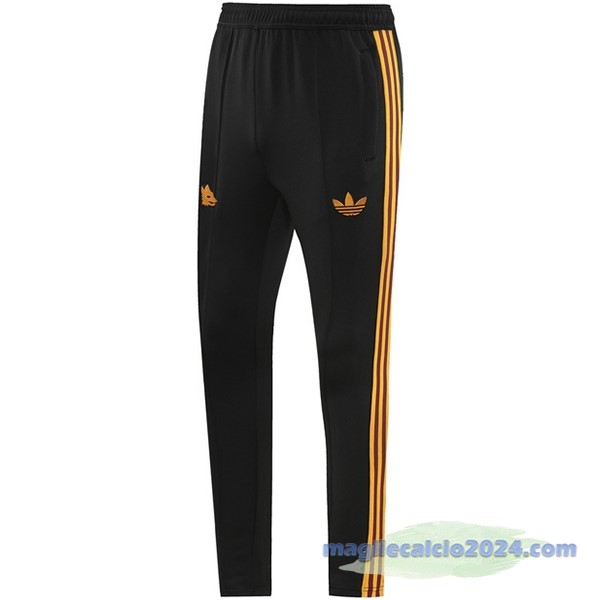 Pantaloni Deportivos AS Roma 2023 2024 Nero Poco Prezzo
