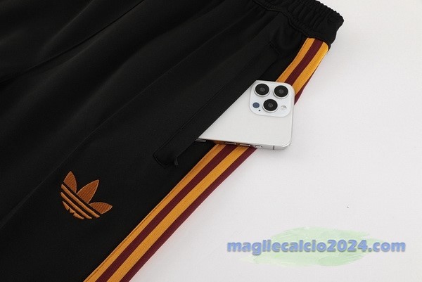 Pantaloni Deportivos AS Roma 2023 2024 Nero Poco Prezzo