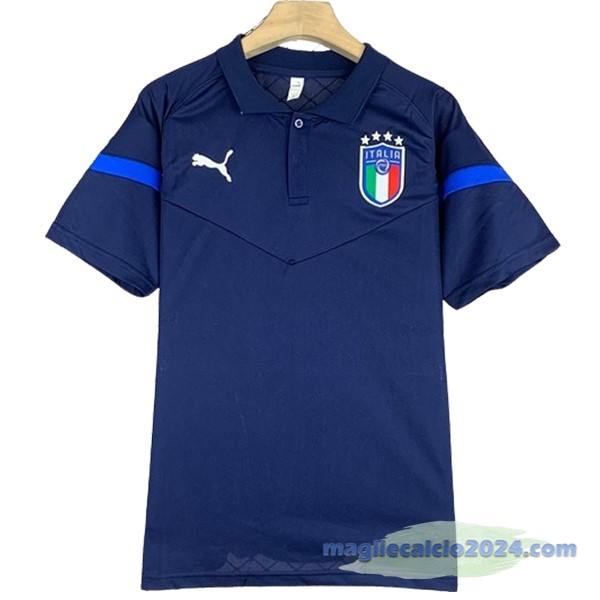 Polo Italia 2024 Blu Navy Poco Prezzo