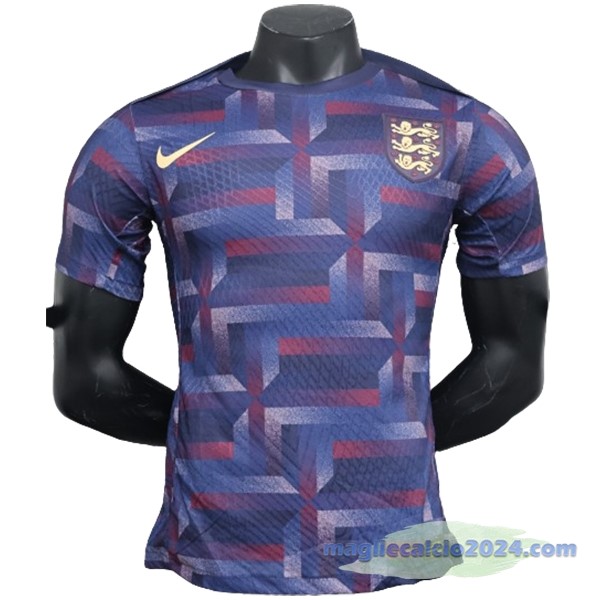 Pre partita Giocatori Maglia Inghilterra 2024 Purpureo Poco Prezzo