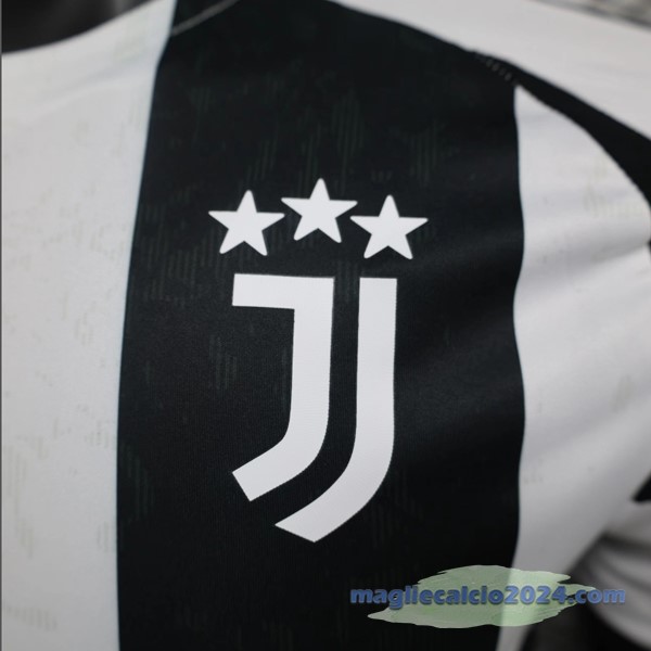 Prima Concetto Giocatori Maglia Juventus 2024 2025 Bianco Nero Poco Prezzo
