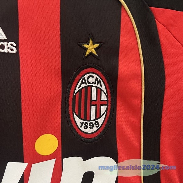 Prima Conjunto De Bambino AC Milan Retro 2006 2007 Rosso Poco Prezzo